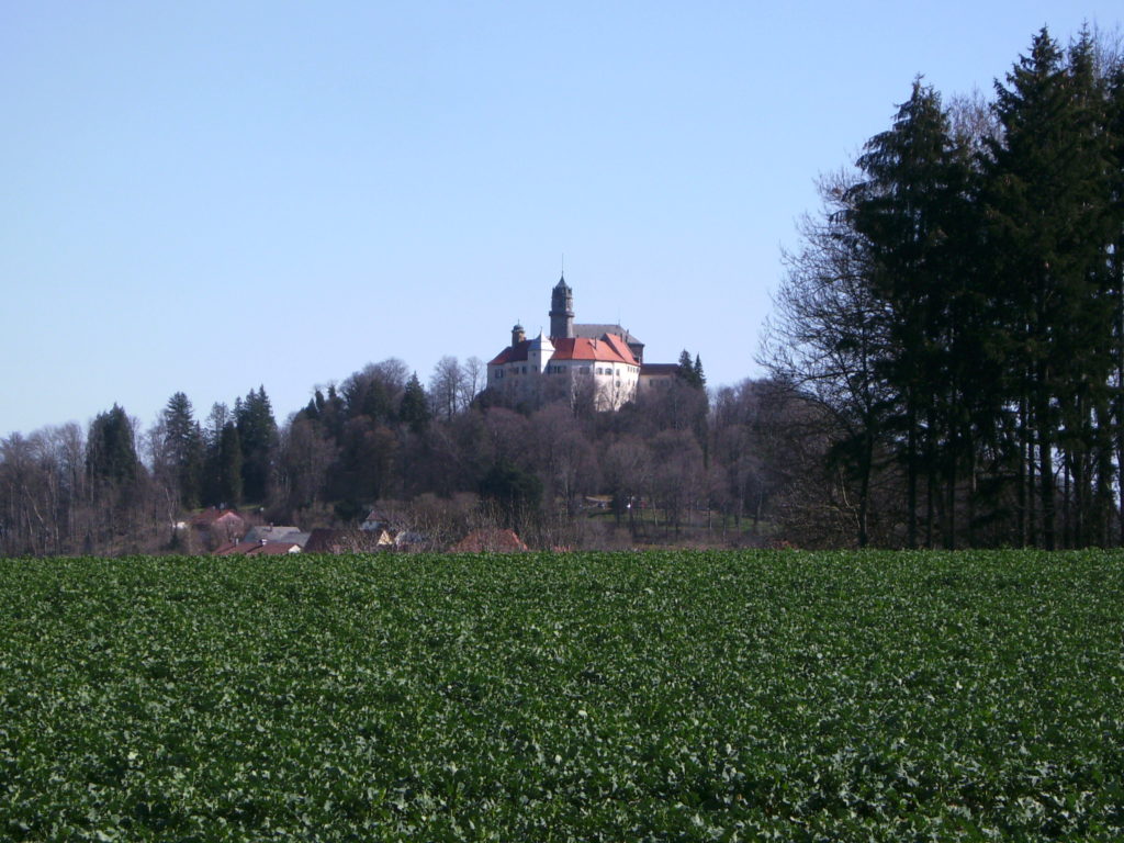 Blick aufs Schloss Baldern